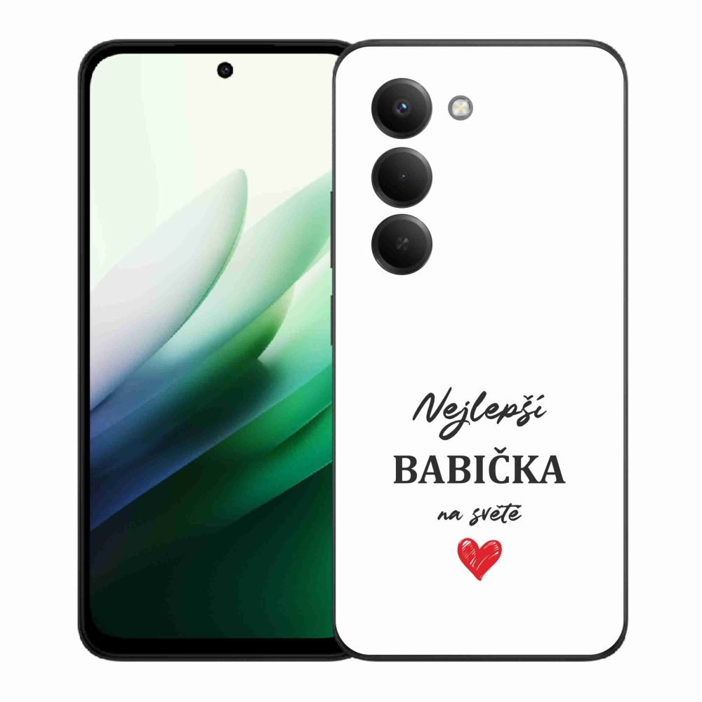 Gelový kryt mmCase na Xiaomi Redmi 15 5G (169mm) - nejlepší babička 1 bílé pozadí