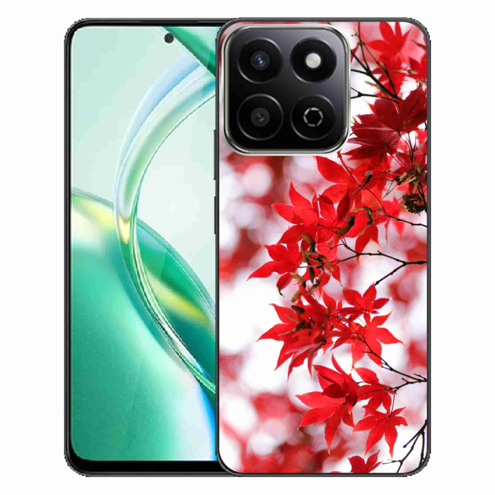 Gelový kryt mmCase na Honor 200 Smart 5G - červené listy