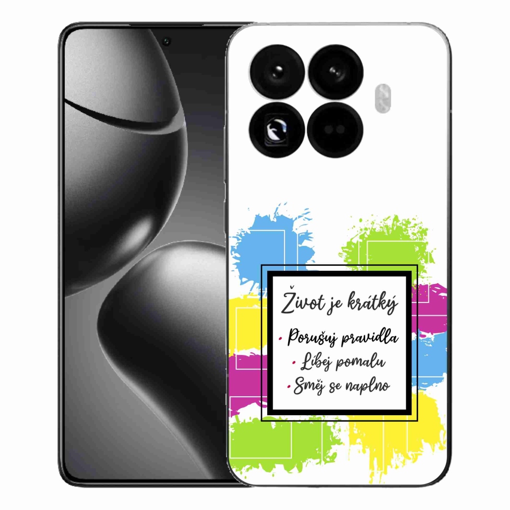 Gelový kryt mmCase na Xiaomi 15T Pro - citát 5 bílé pozadí