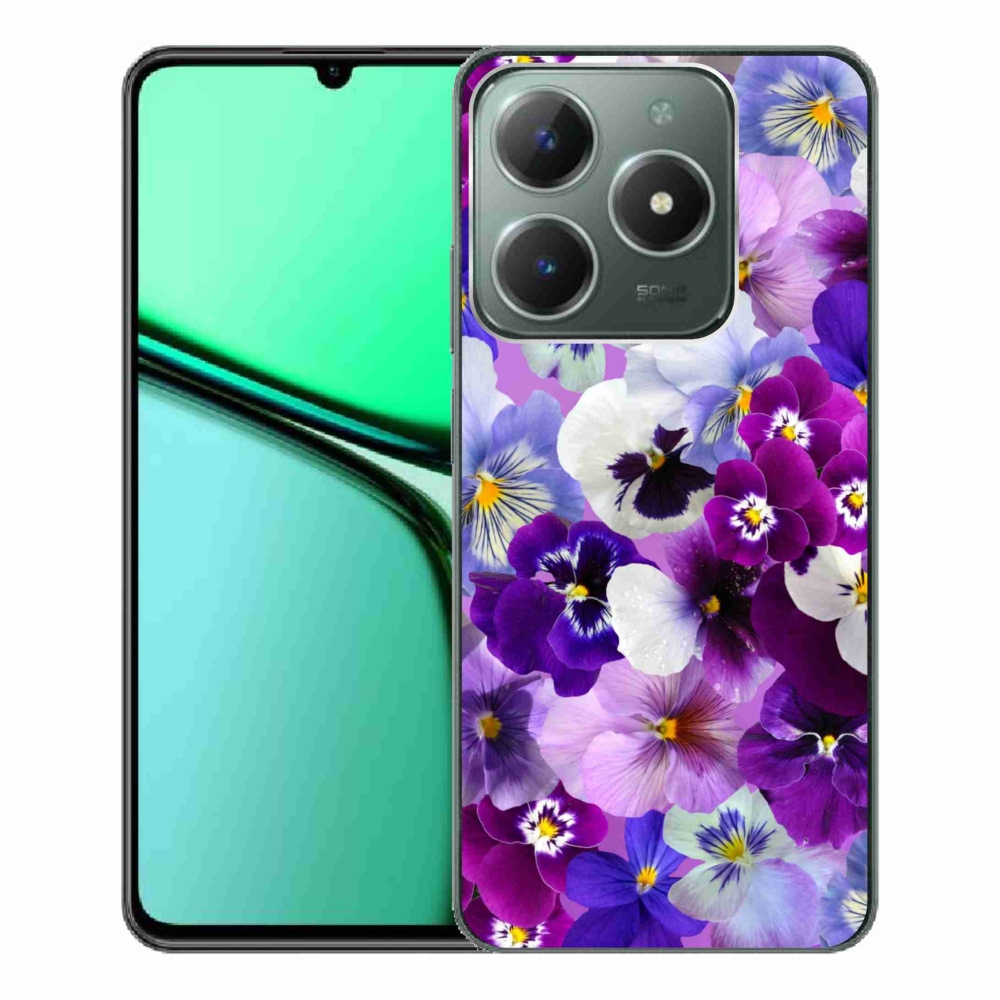 Gelový kryt mmCase na Realme C61 - květiny 9