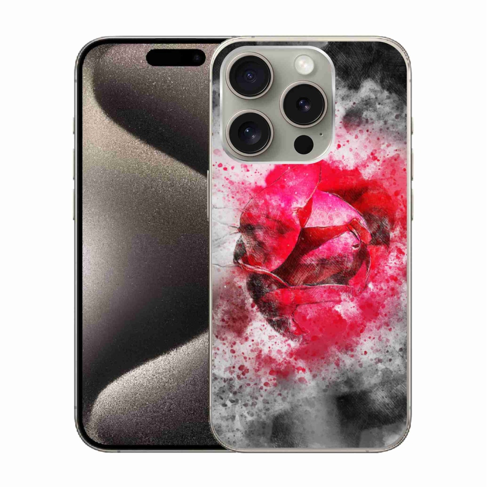 Gelový kryt mmCase na iPhone 15 Pro - abstrakt 9