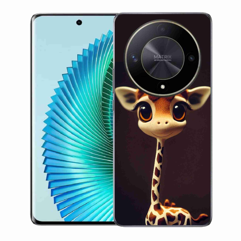 Gelový kryt mmCase na Honor Magic 6 Lite 5G - malá žirafa