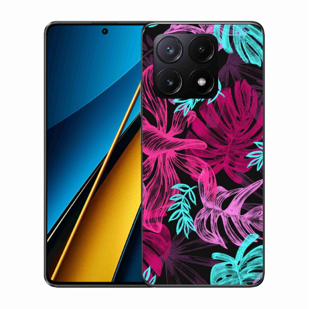 Gelový kryt mmCase na Xiaomi Poco X6 Pro 5G - květiny 1
