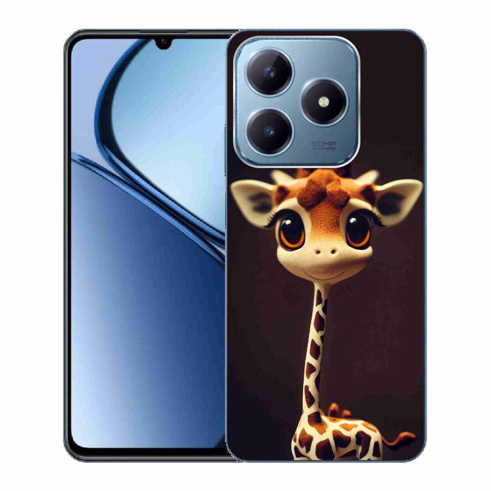 Gelový kryt mmCase na Realme C63 - malá žirafa
