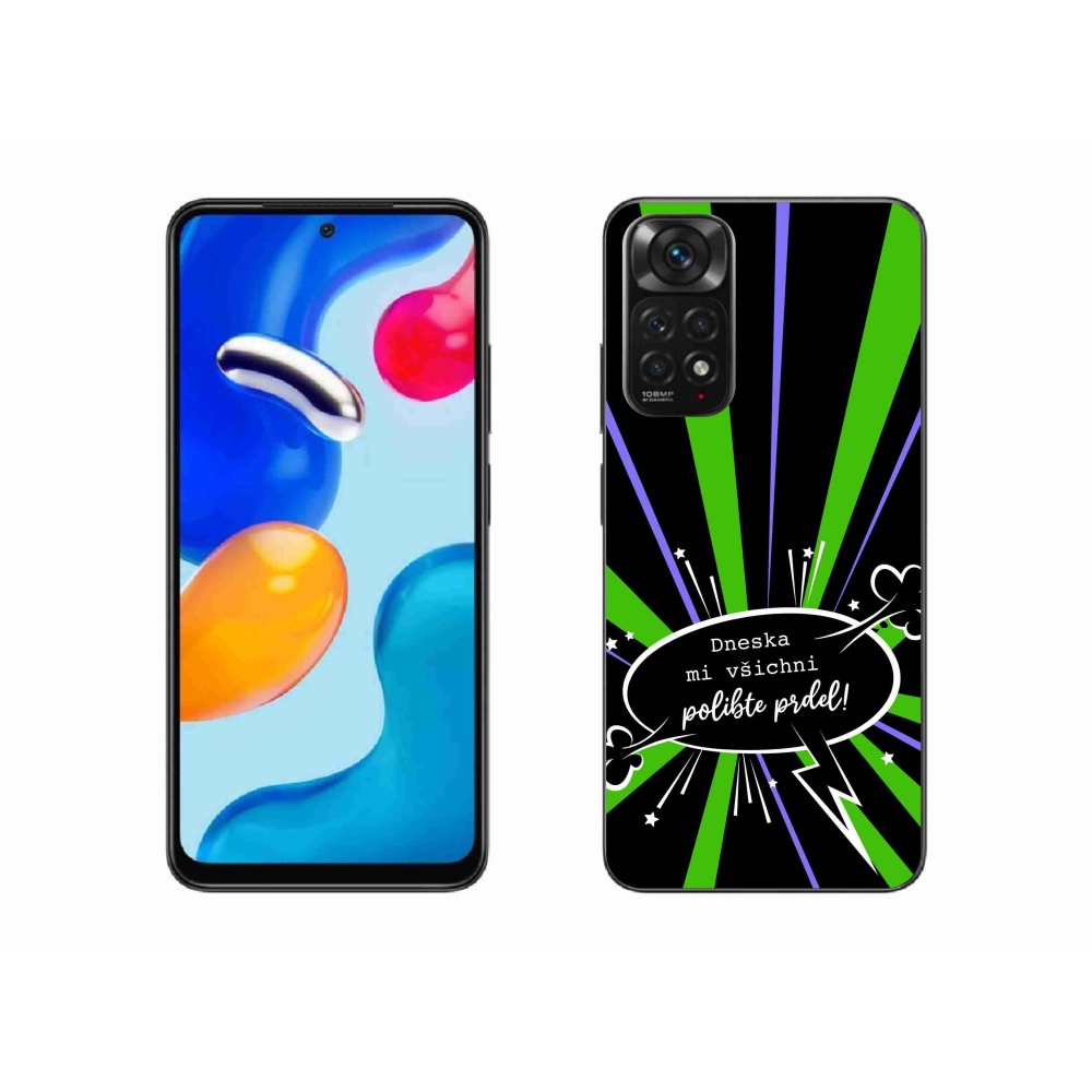 Gelový kryt mmCase na Xiaomi Redmi Note 11S 4G - vtipný text 15 černé pozadí