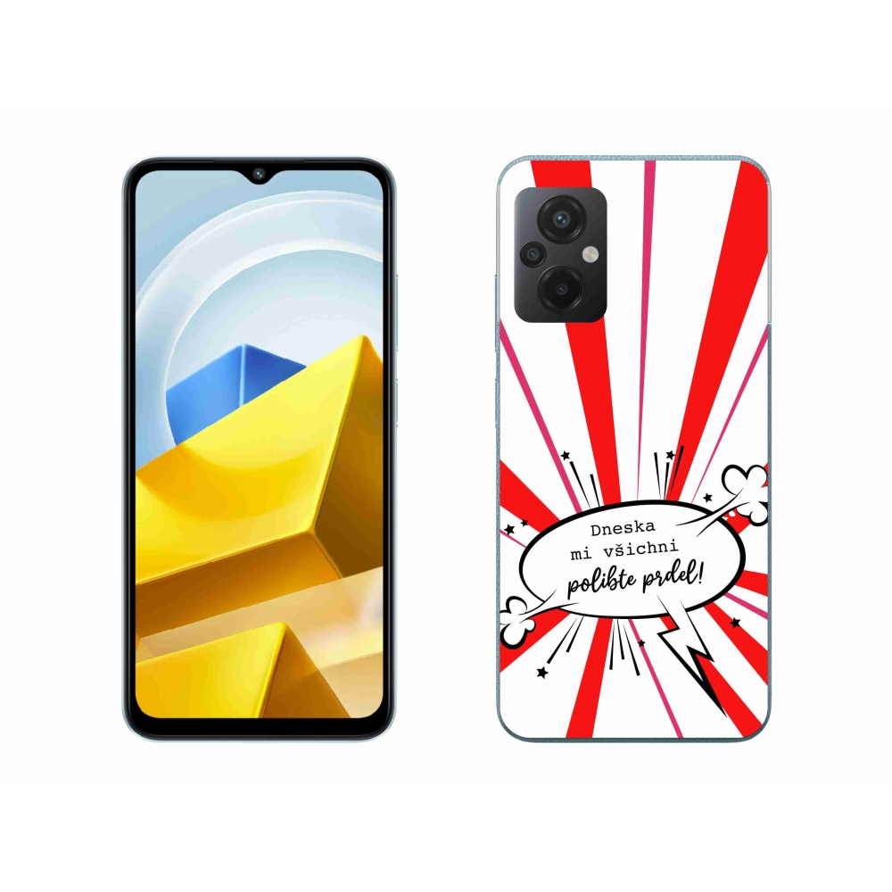 Gelový kryt mmCase na Xiaomi Poco M5 4G - vtipný text 15 bílé pozadí