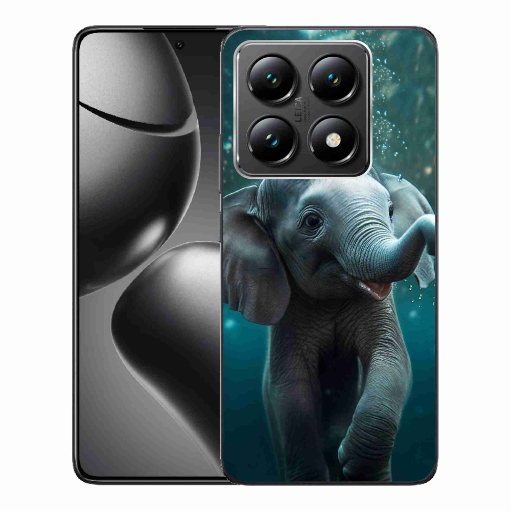 Gelový kryt mmCase na Xiaomi 14T - slůně pod vodou