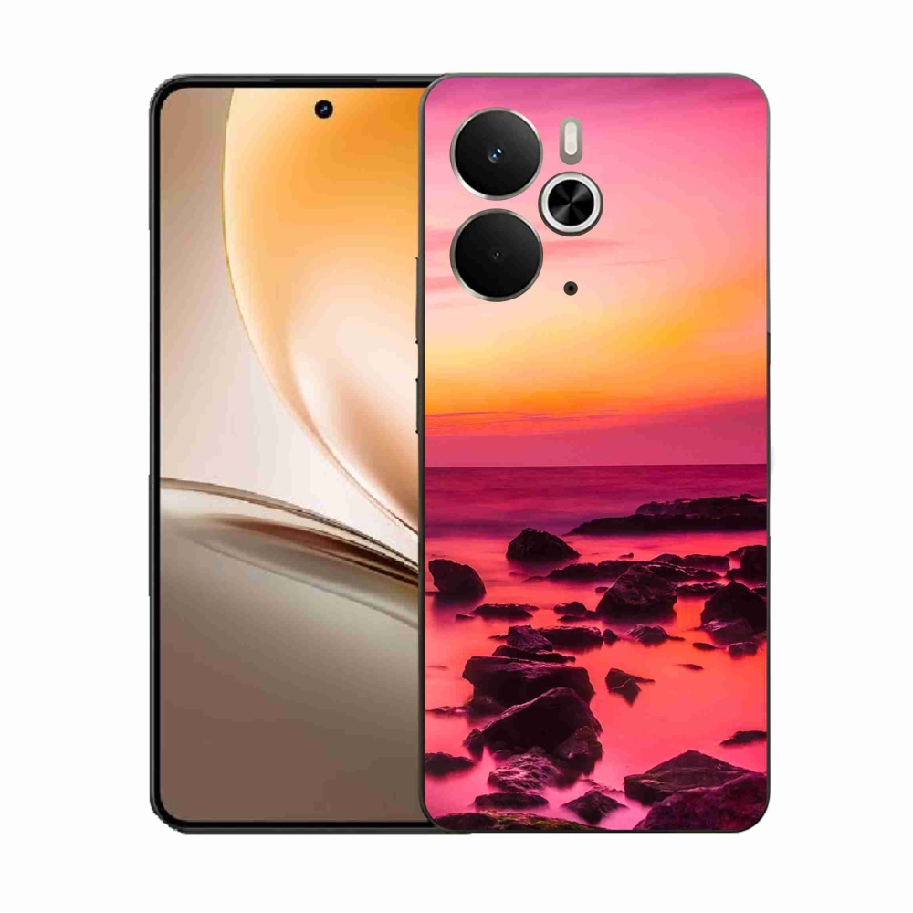 Gelový kryt mmCase na Realme 14 5G - moře a záře