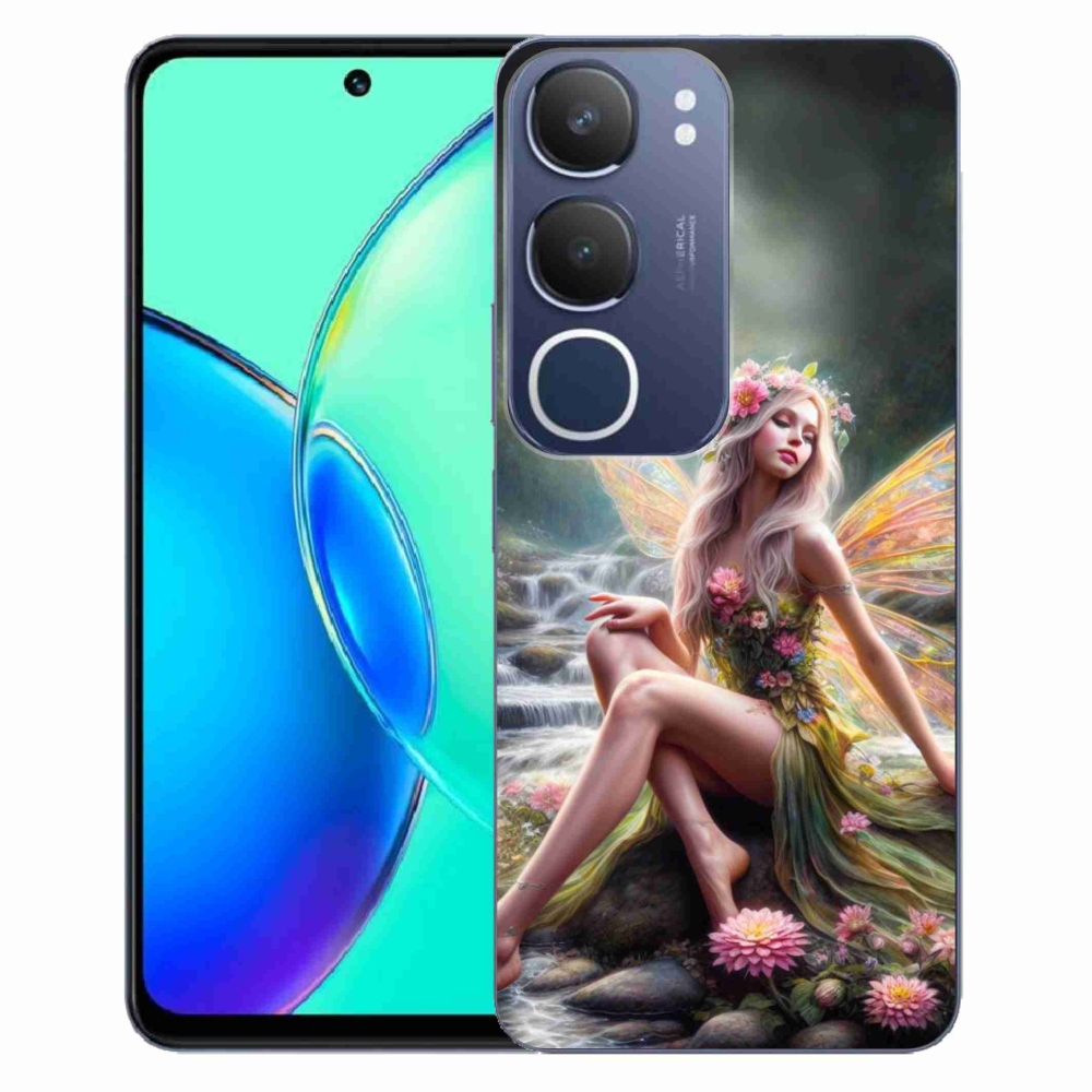 Gelový kryt mmCase na Vivo Y19s - motýlí žena 1