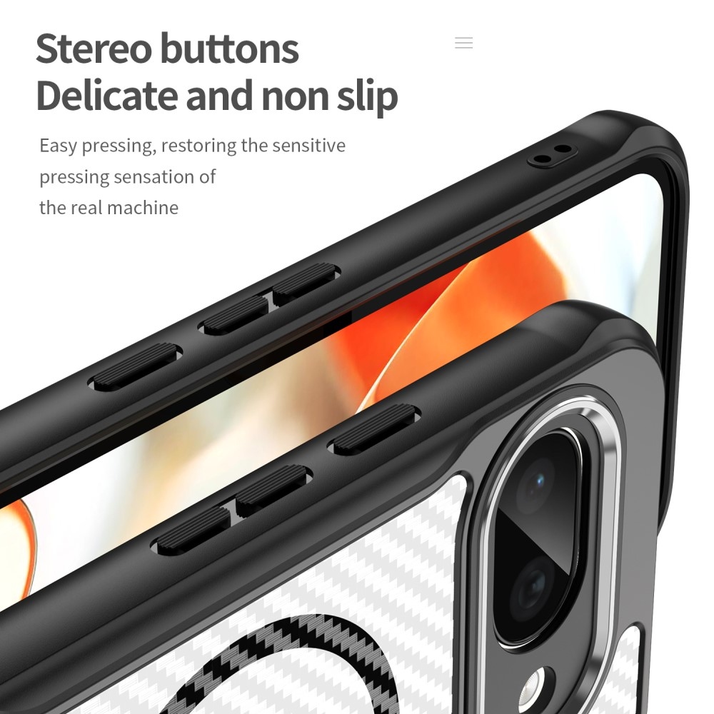 Texture odolný kryt s podporou MagSafe na Google Pixel 9a - černý