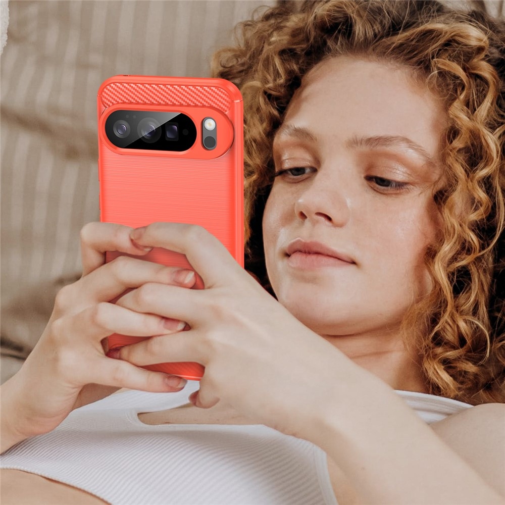 Carbon odolný gelový obal na Google Pixel 10 Pro XL - červený