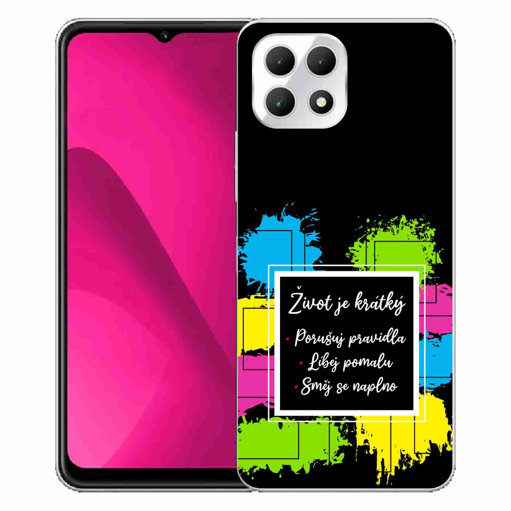 Gelový kryt mmCase na T-Mobile T Phone 2 - citát 5 černé pozadí