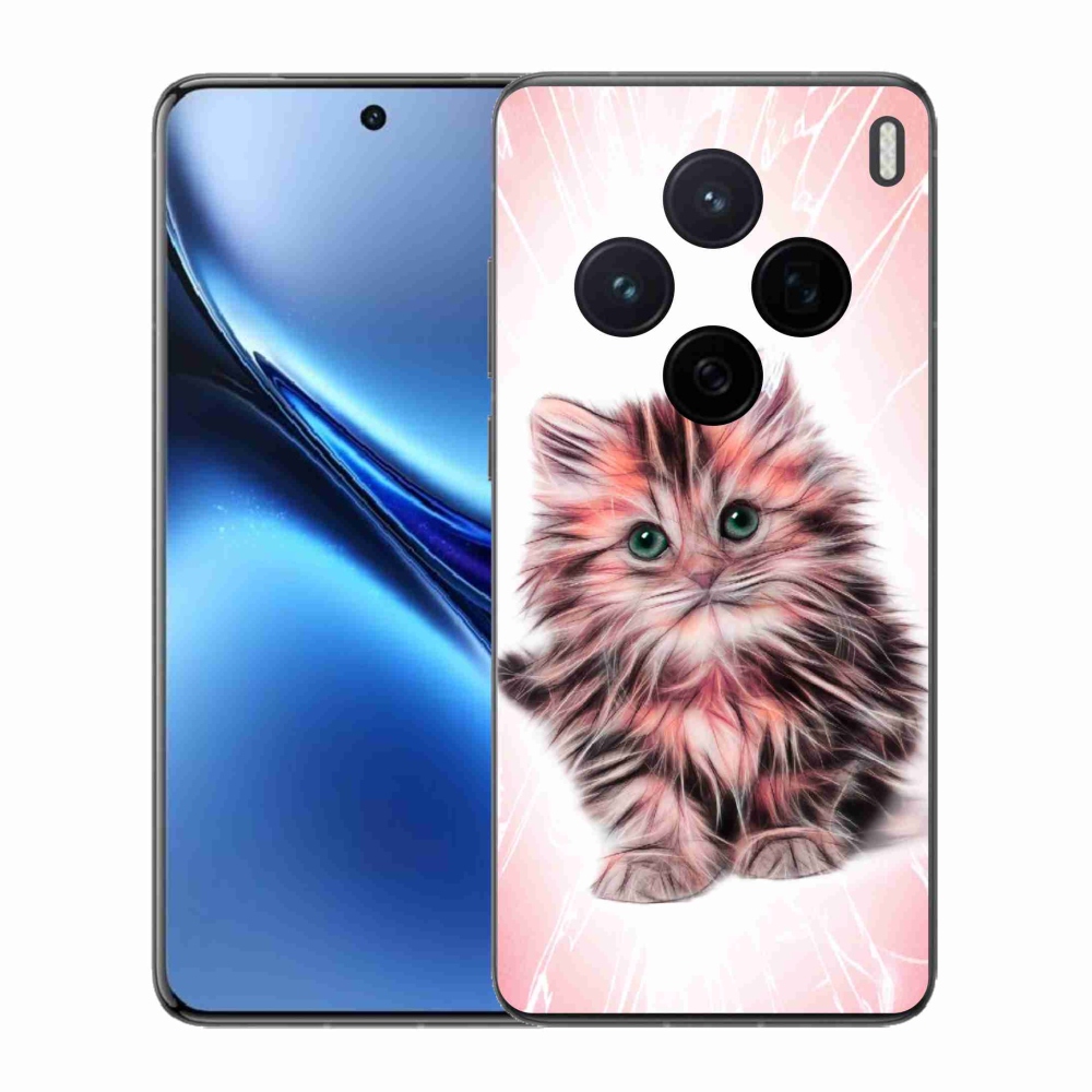 Gelový kryt mmCase na Vivo X200 5G - roztomilé kotě