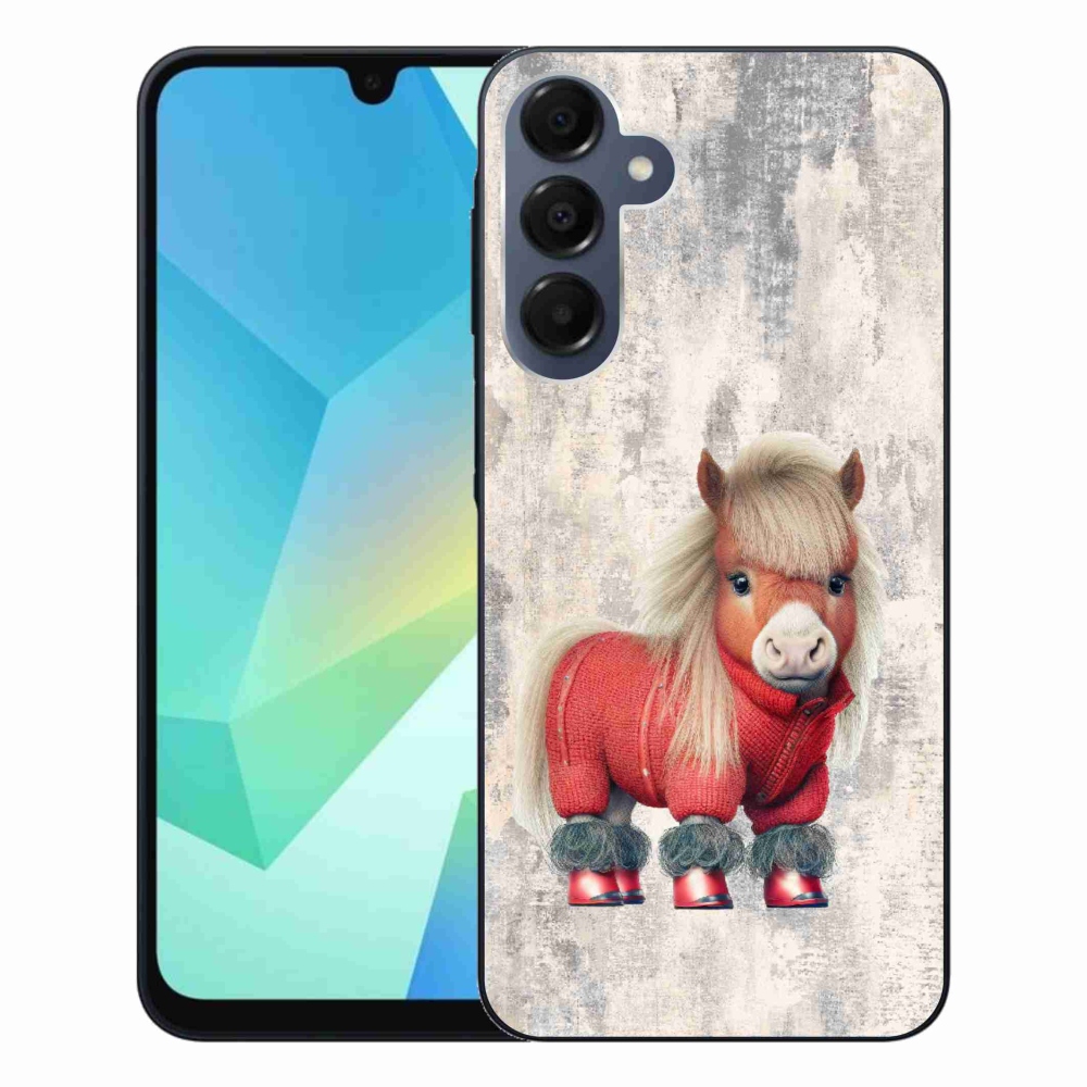 Gelový kryt mmCase na Samsung Galaxy A16 4G/5G - poník ve svetru