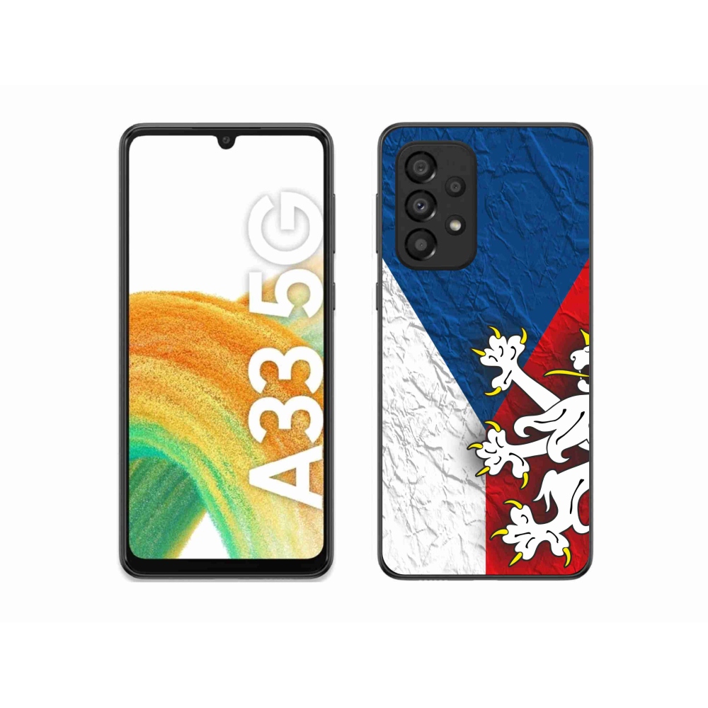 Gelový kryt mmCase na Samsung Galaxy A33 5G - česká vlajka 1