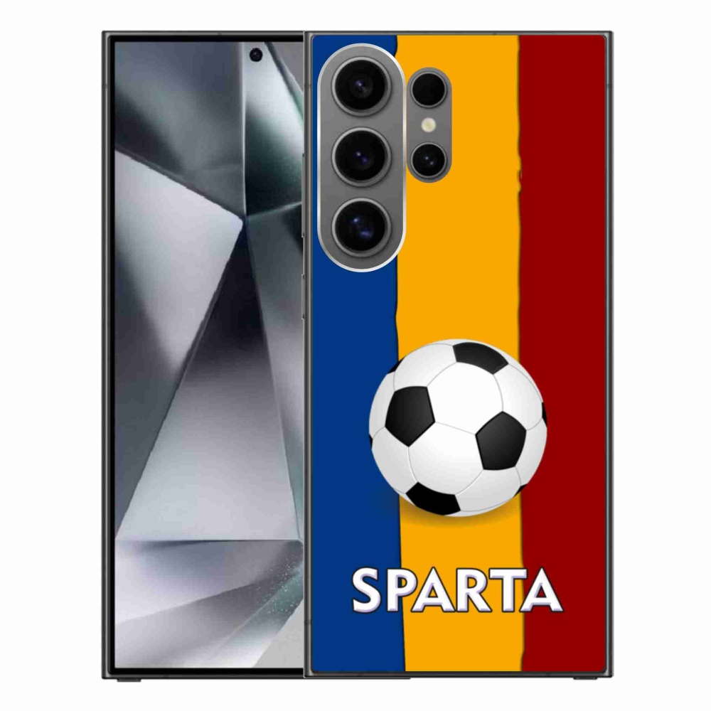 Gelový kryt mmCase na Samsung Galaxy S24 Ultra - fotbal 1