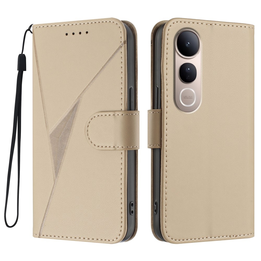 Triangles knížkové pouzdro na Vivo V50 Lite 4G/5G - zlaté