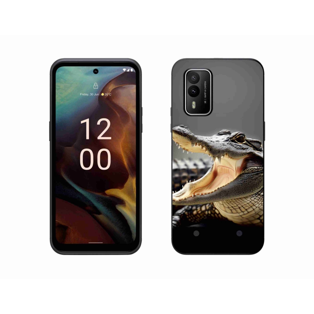 Gelový kryt mmCase na Nokia XR21 - krokodýl