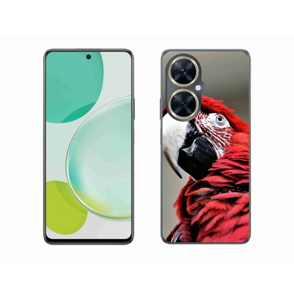 Gelový obal mmCase na Huawei Nova 11i - papoušek ara červený