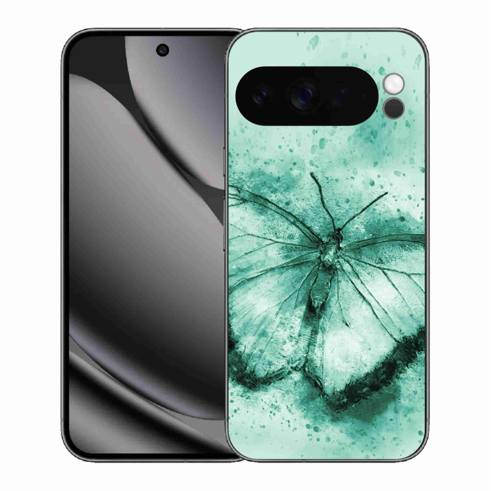 Gelový kryt mmCase na Google Pixel 10 Pro XL - zelený motýl
