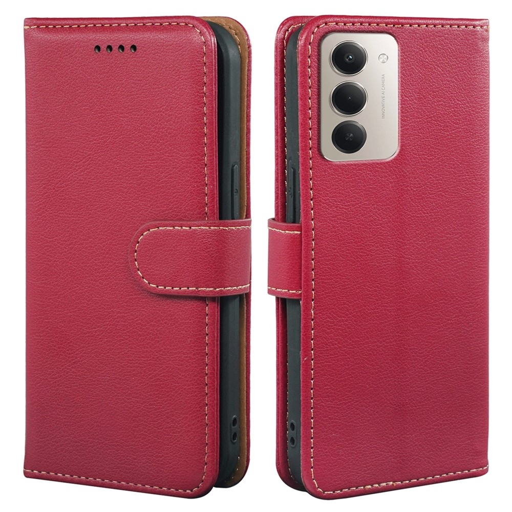 Clasp knížkové pouzdro na Xiaomi Redmi 15 5G - červené