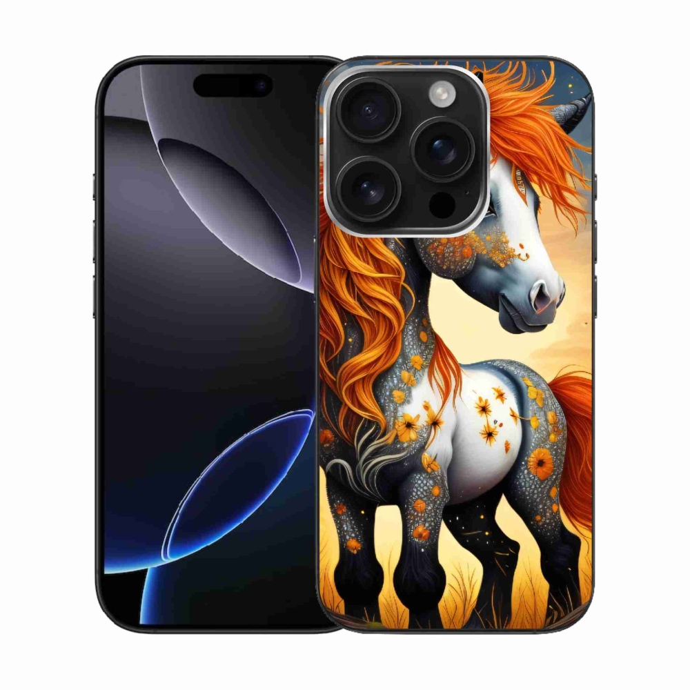 Gelový kryt mmCase na iPhone 16 Pro - barevný poník
