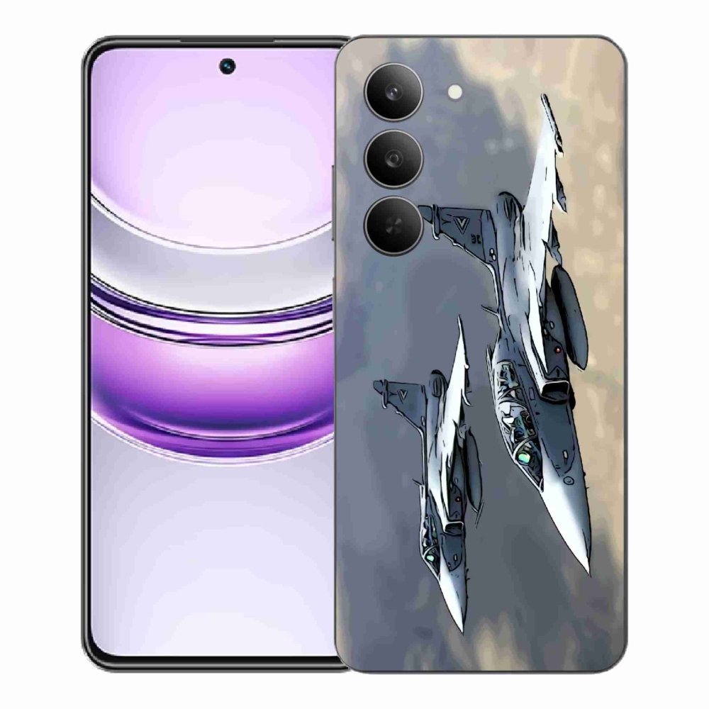 Gelový kryt mmCase na Realme 14x 5G - stíhačky
