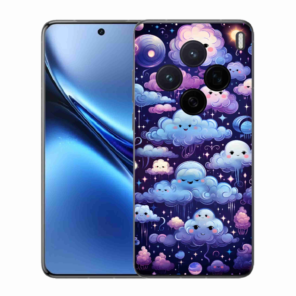 Gelový kryt mmCase na Vivo X200 5G - mráčky