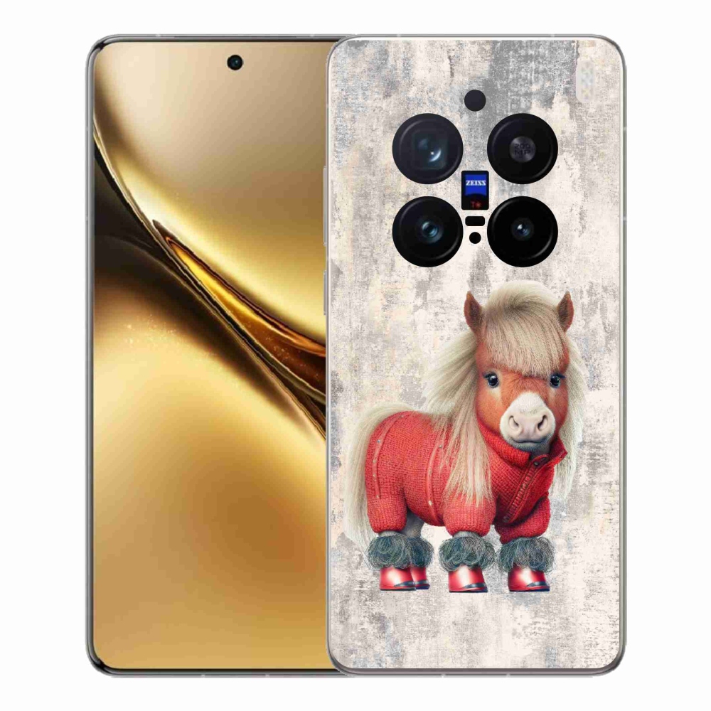 Gelový kryt mmCase na Vivo X200 Pro 5G - poník ve svetru