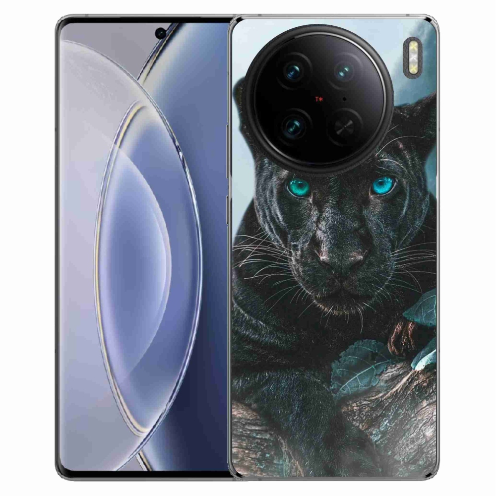 Gelový kryt mmCase na Vivo X90 Pro - černý panter