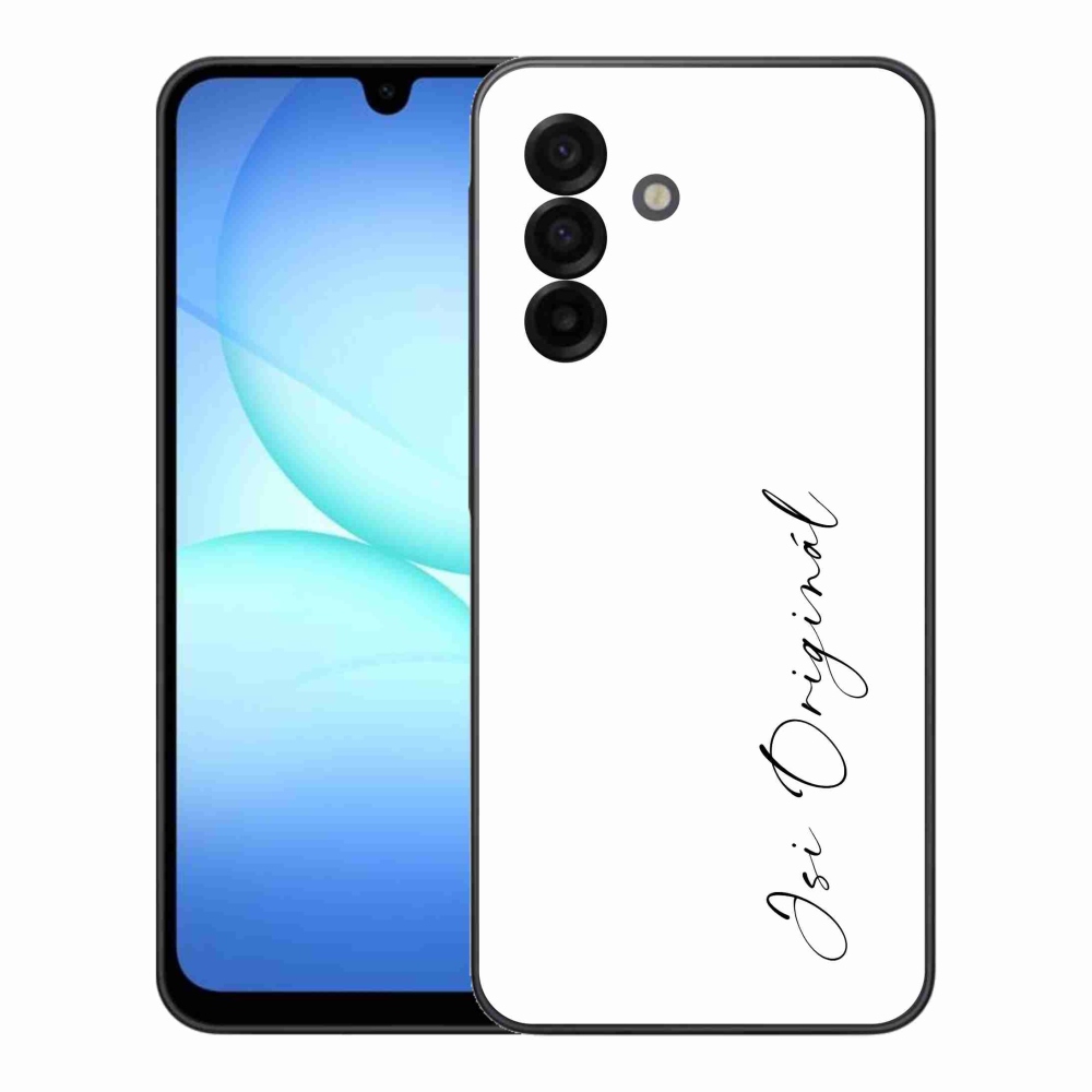 Gelový kryt mmCase na Samsung Galaxy A17 4G/5G - jsi originál bílé pozadí