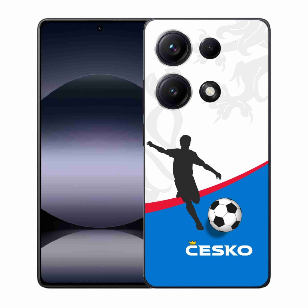 Gelový kryt mmCase na Xiaomi Redmi Note 14S - fotbal Česko 1
