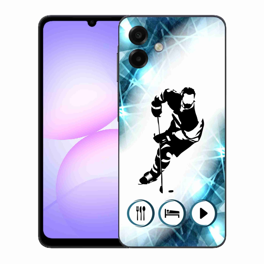 Gelový kryt mmCase na Samsung Galaxy A07 4G - hokej 1