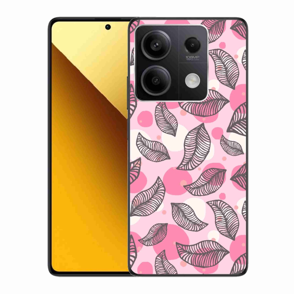 Gelový kryt mmCase na Xiaomi Redmi Note 13 5G - kreslené padající listy