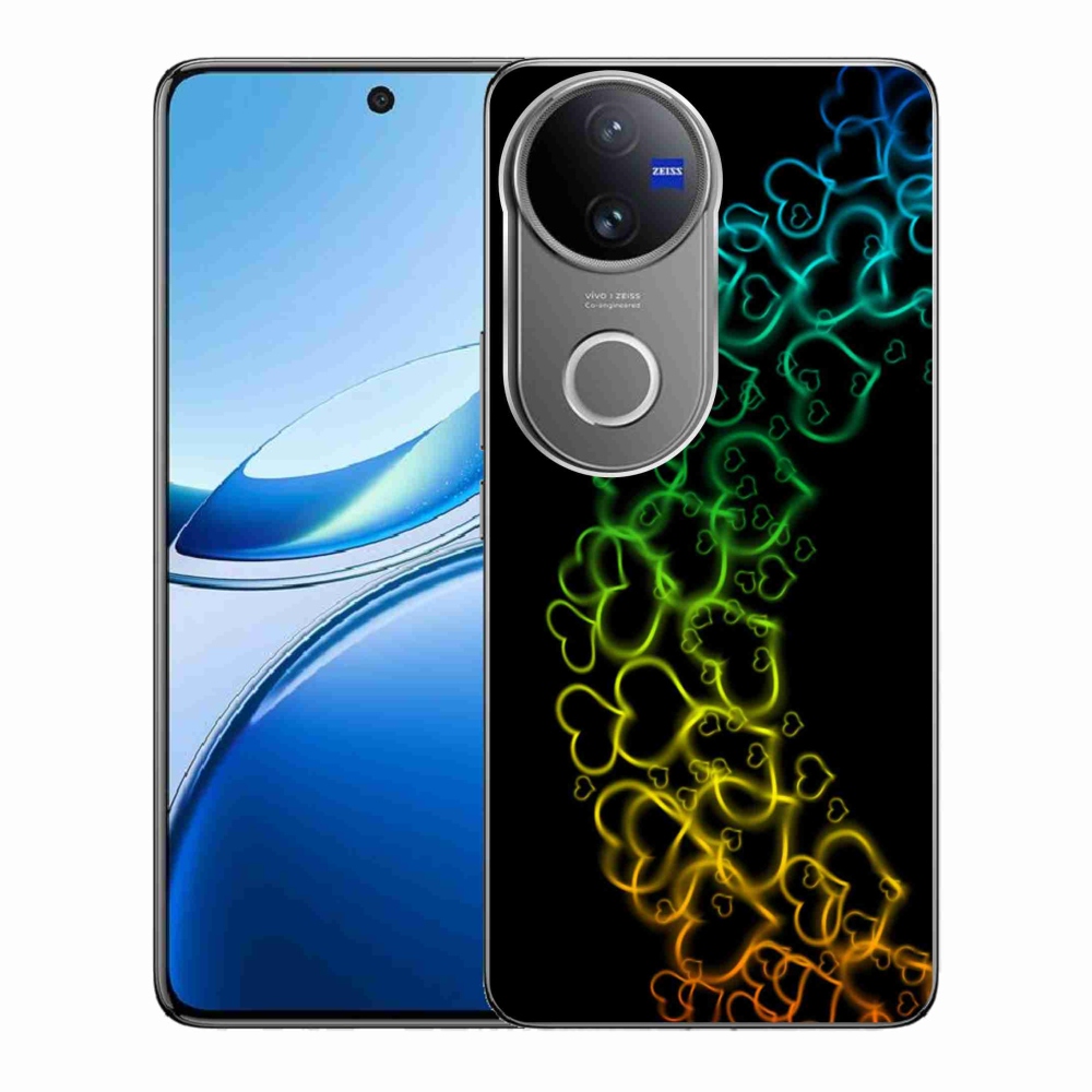 Gelový kryt mmCase na Vivo V50 5G - barevná srdíčka