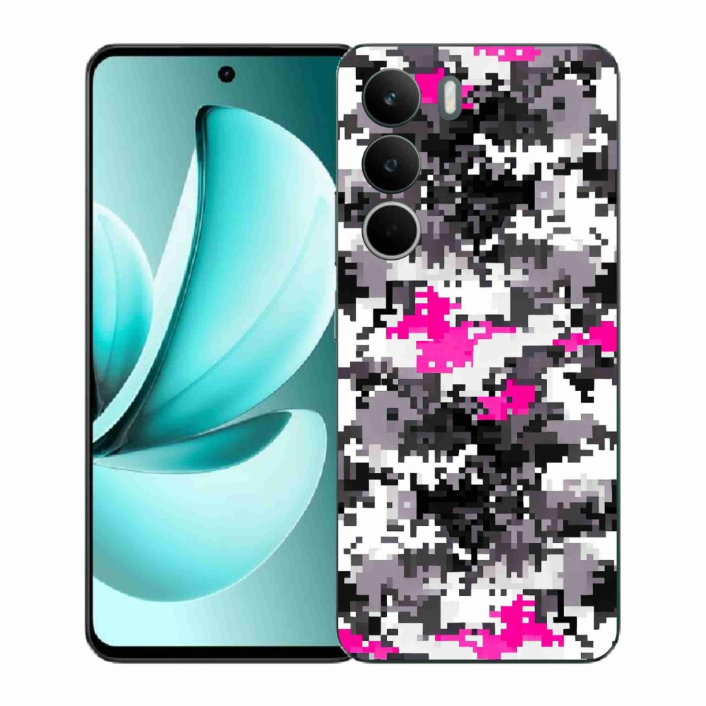 Gelový kryt mmCase na Realme C71 - maskáčový vzor 4