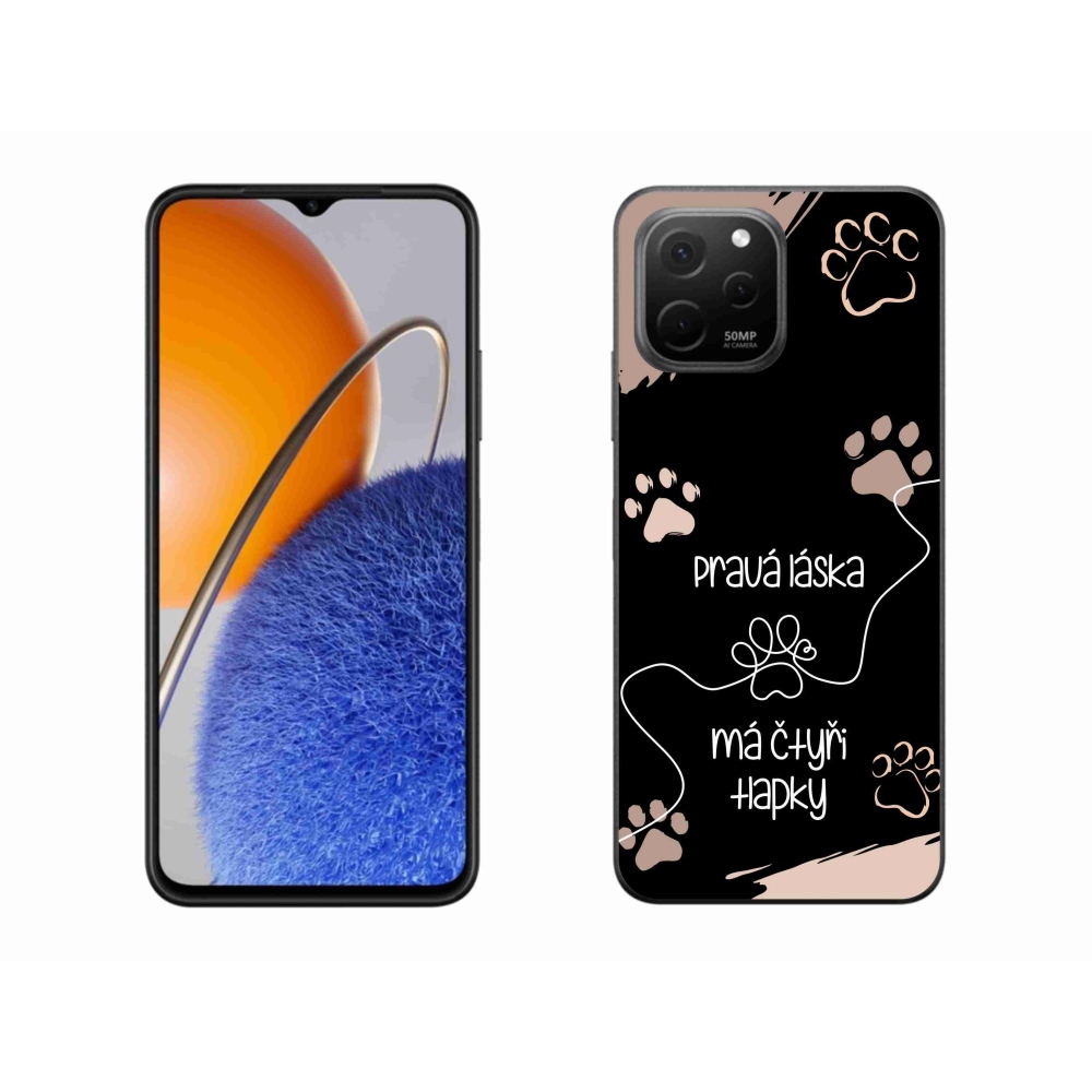 Gelový kryt mmCase na Huawei Nova Y61 - psí motiv 1 černé pozadí