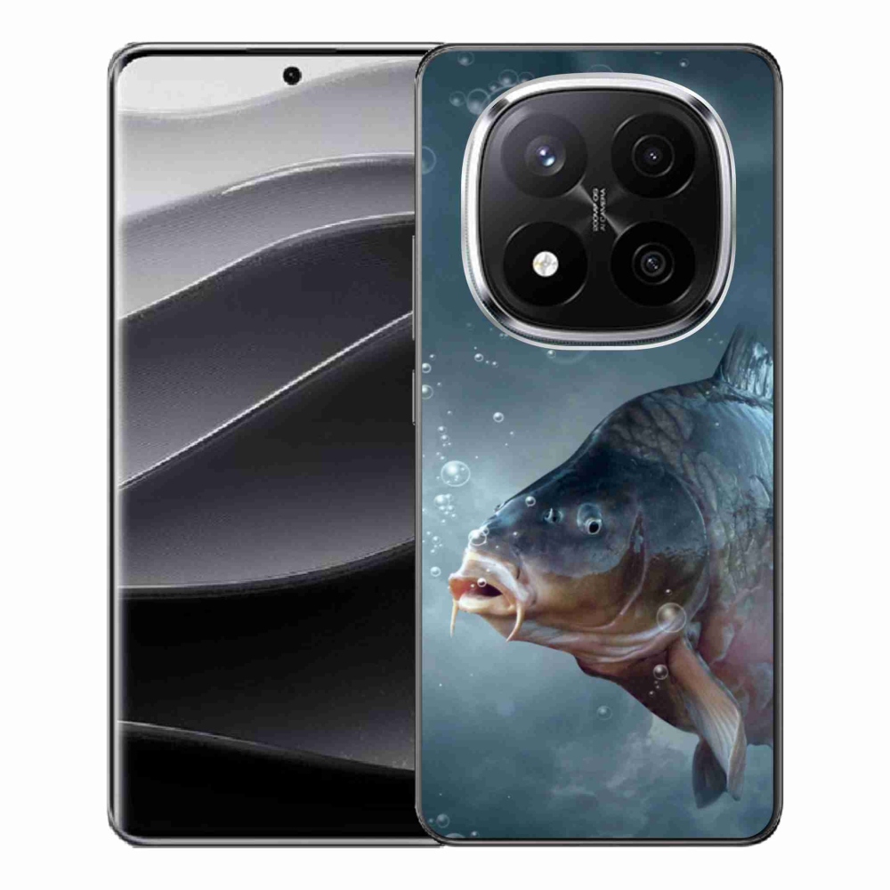 Gelový kryt mmCase na Xiaomi Redmi Note 14 Pro+ 5G - kapr a bublinky