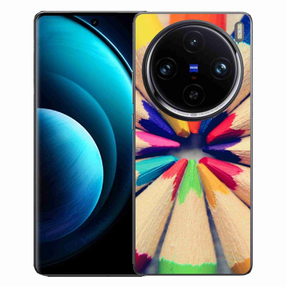 Gelový kryt mmCase na Vivo X100 Pro 5G - pastelky 