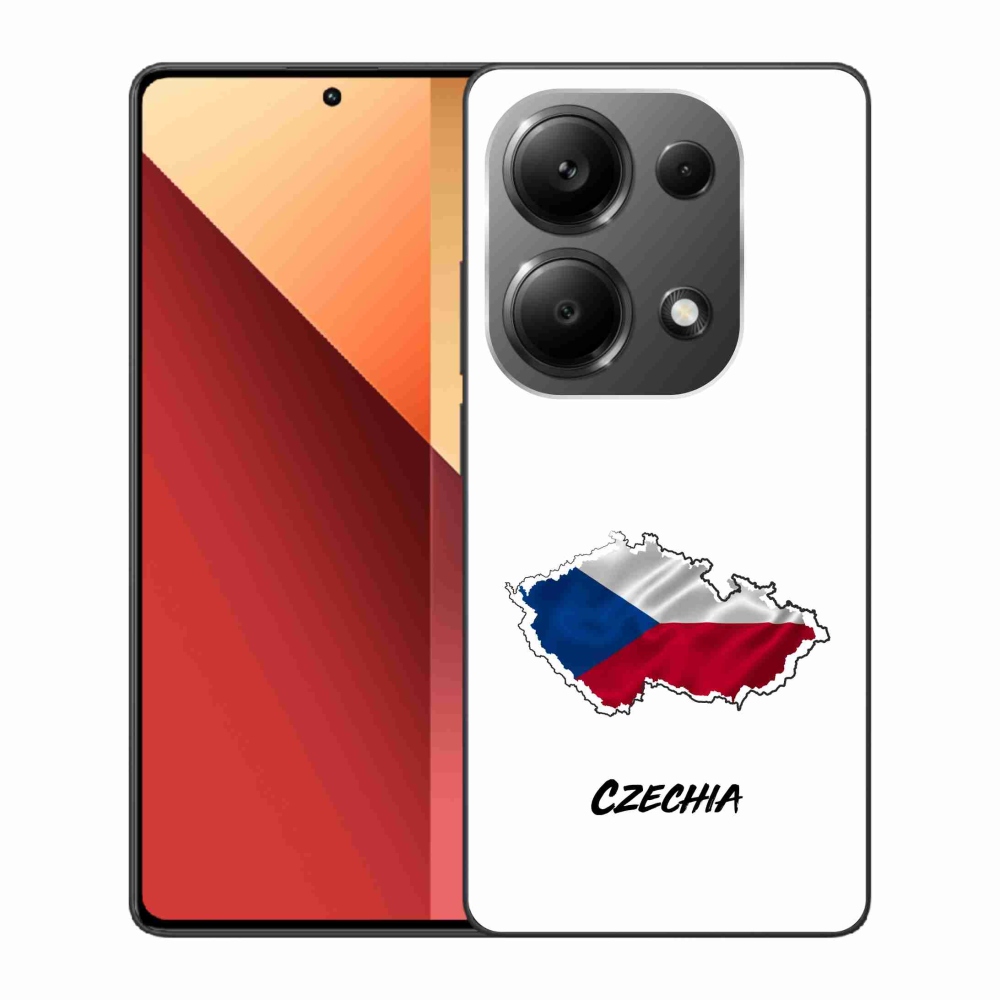 Gelový kryt mmCase na Xiaomi Redmi Note 13 Pro 4G/Poco M6 Pro  - Czechia bílé pozadí