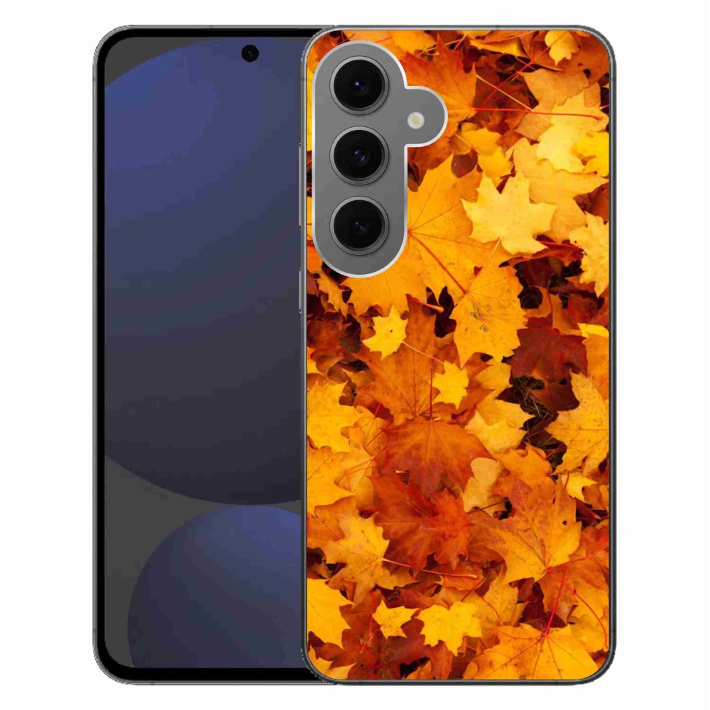 Gelový kryt mmCase na Samsung Galaxy S24 FE - javorové listy