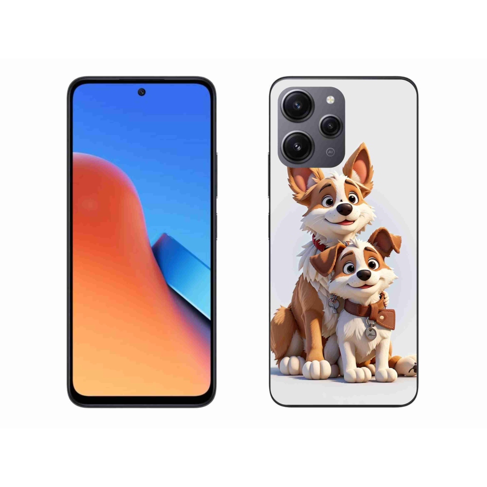 Gelový kryt mmCase na Xiaomi Redmi 12 - kreslení psi