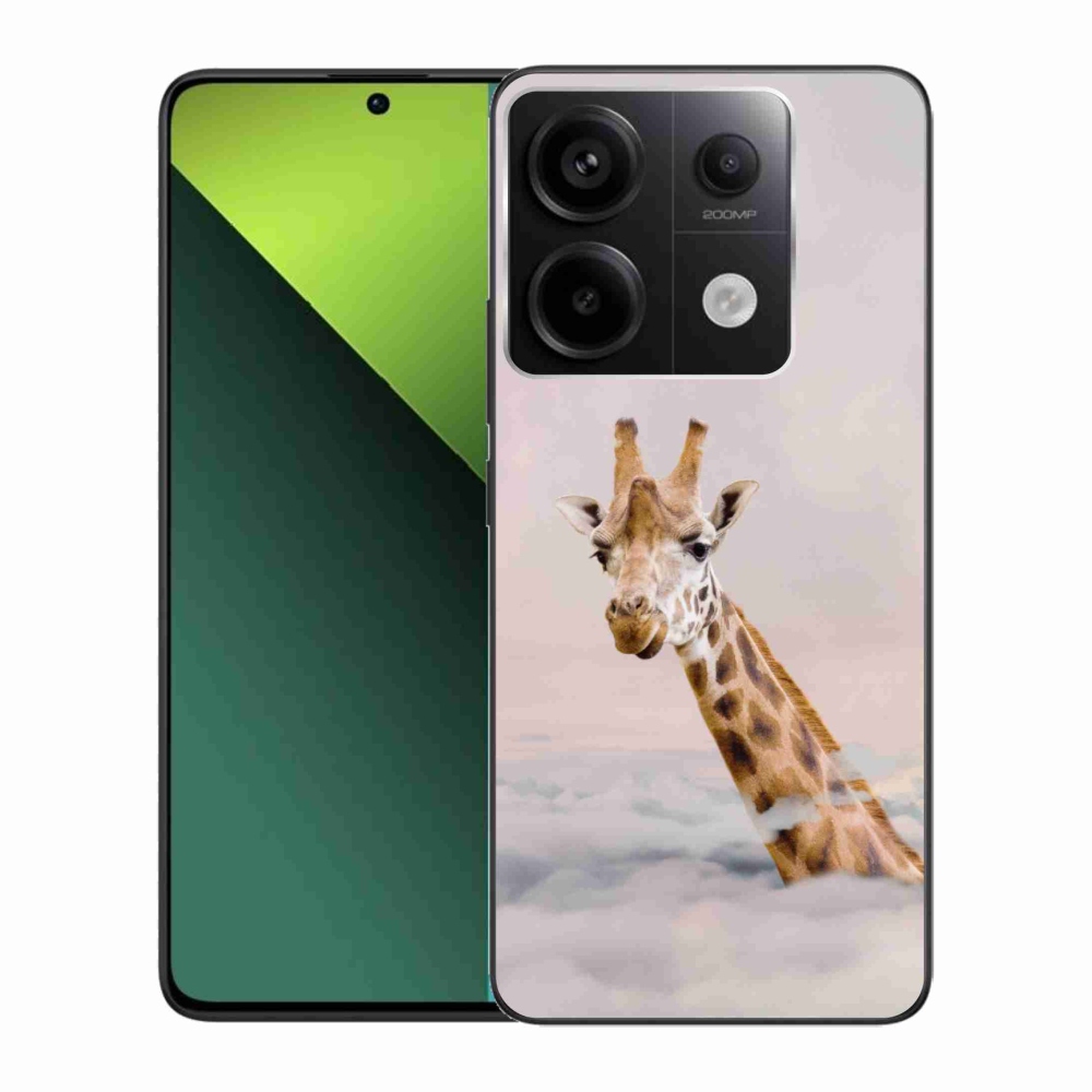Gelový kryt mmCase na Xiaomi Redmi Note 13 Pro 5G/Poco X6 5G - žirafa v oblacích