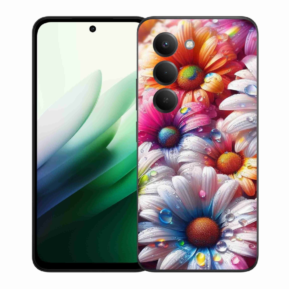 Gelový kryt mmCase na Xiaomi Redmi 15 5G (169mm) - barevné kopretiny
