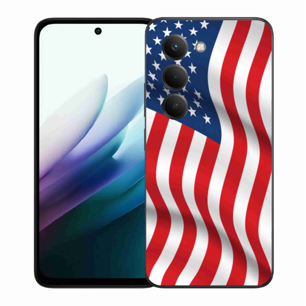 Gelový kryt mmCase na Xiaomi Redmi 15 4G/5G (171mm) - USA vlajka