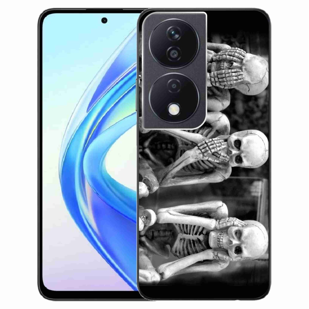 Gelový kryt mmCase na Honor X7b/Honor 90 Smart - kostlivci