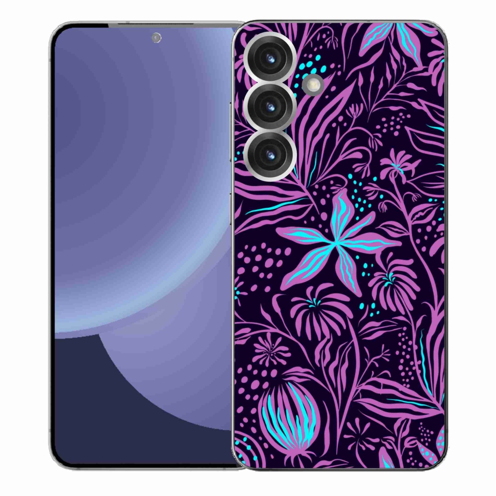 Gelový kryt mmCase na Samsung Galaxy S25+ - květiny 2