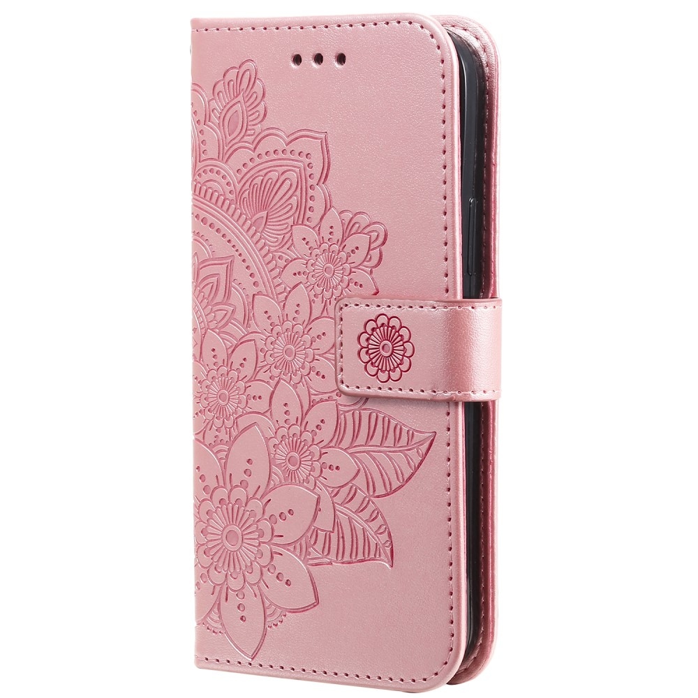 Mandala knížkové pouzdro na Realme C67 - růžové