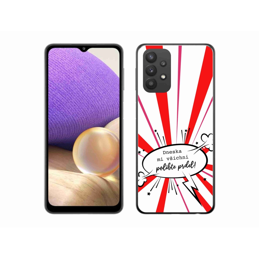 Gelový kryt mmCase na Samsung Galaxy A32 5G - vtipný text 15 bílé pozadí