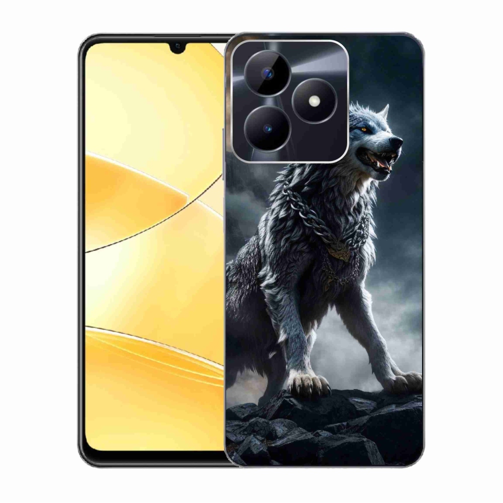 Gelový kryt mmCase na Realme C51/C53 - vlk 1